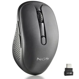 Ngs Ratón inalámbrico Evo Jot silencioso batería recargable hasta 1600 DPI negro
